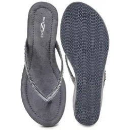Shezone Women's Grey Thong Wedges image 4