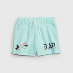 GAP Girls Light Blue Cotton Character Based Shorts-image-20
