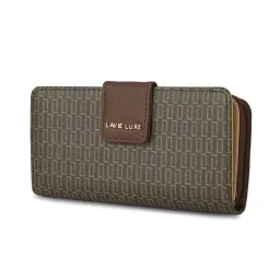 Lavie Luxe Choco LX Mono Mia Bifold Zip Wallet image 4