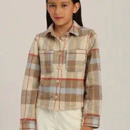VERO MODA GIRL Iceland Poppy Cotton Checks Shirt-image-0