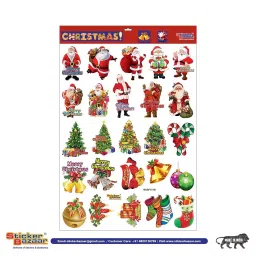 Sticker Bazaar 7.8x10.2 inch Combo 1 Christmas Foam Stickers for Art & Craft (Pack of 2) image 3