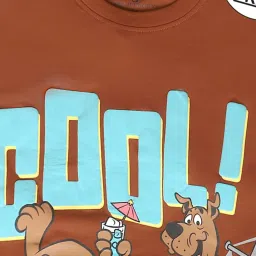 Free Authority Brown Regular Fit Scooby Doo Crew T-Shirt image 4
