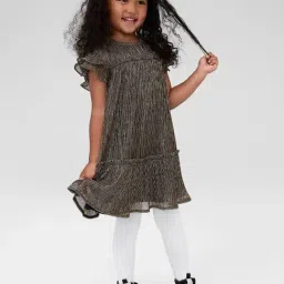 GAP Girls Gold Tiered Dress-picture-21