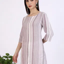 Aurelia Pink Striped Kurti image 4