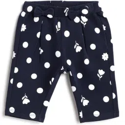 Chicco Girls Dark Blue Regular Fit Printed Trousers-image-30