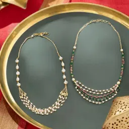 Zaveri Pearls Multi Alloy Necklaces for Women-image-90