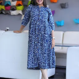 Fashiana Print Fit & Flare Dress-picture-39