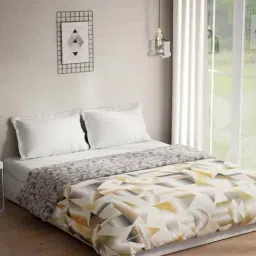 DDECOR Live beautiful Brown 136 TC Cotton Queen Reversible AC Quilt-picture-28