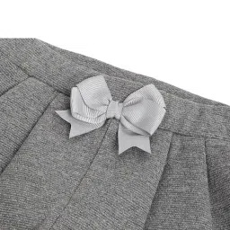 Chicco Girls Medium Grey Regular Fit Applique Trousers image 3