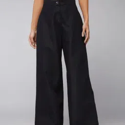 DOLCE CRUDO Black High Rise Jeans-image-40
