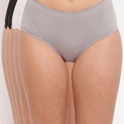 La Intimo Multicolored Comfort Fit Briefs - Pack Of 5-image-11