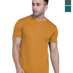 TQH Pack Of 3 Round Neck Dry Fit Slim Fit T-shirts-image-64