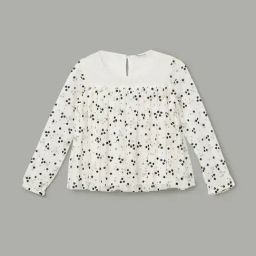 Fame Forever by Lifestyle Girls Off White Regular Fit Top-picture-30