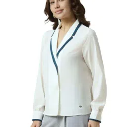 Allen Solly White Regular Fit Shirt image 3