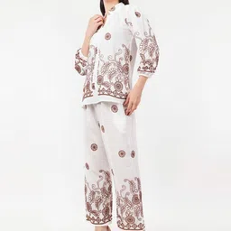 HIGH BUY Embroidered Shirt & Trousers Co-Ords image 4