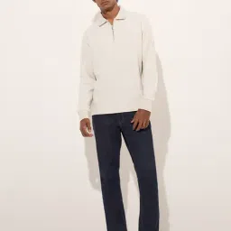 WES Casuals by Westside Beige Relaxed-Fit Cotton-Blend Sweatshirt image 3
