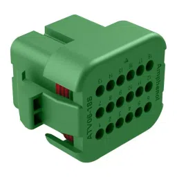 AMPHENOL SINE/TUCHEL HOUSING, PLUG, 18POS, PLASTIC, GREEN, ATV06-18SC-picture-38