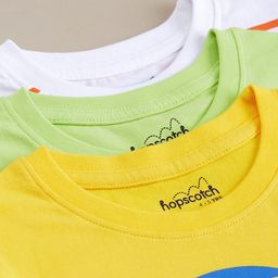 Hopscotch Kids Boys Pack of 3 Cotton Printed T-shirt-picture-44