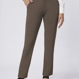 THE FAB FACTORY Women Regular Fit Mid-Rise Trousers-image-79