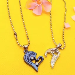 J.S ENTERPRISES Heart Shaped Pendants with Chains image 3