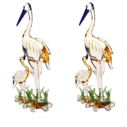 SOMIL Yellow & Transparent Set Of 2 Idol Showpieces image 3