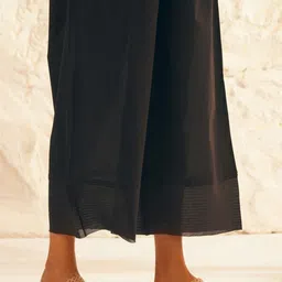 JAYPORE Women Solid Flared Ethnic Palazzos image 5