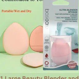 basicare Set Of 4 Diamond Sponges, Finger Puffs & Beauty Blenders image 2