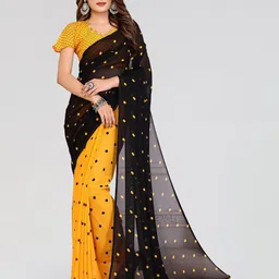 Moda Rapido Women Polka Dot Saree-image-0