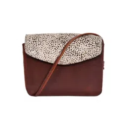 Celtic Brown Animal Effect Leather Cross Body Bag-image-12