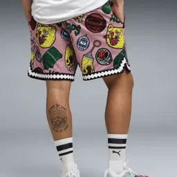 Puma Multicolor Dylan Revers AOP Printed Relaxed Fit 7" Shorts image 2