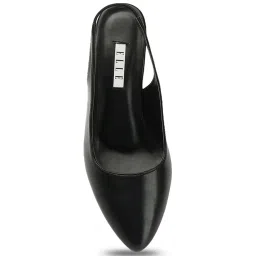 Elle Women's Black Sling Back Sandals image 4