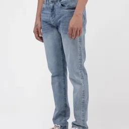 Rare Rabbit Blue Regular Fit Solid Jeans image 4