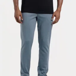 Jockey AM44 Grey Super Combed Cotton Rich Trackpants with Side & Back Pockets image 4