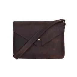 Celtic Brown Leather Cross Body Bag-image-24