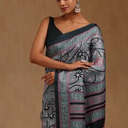 Soch Floral Art Silk Handloom Saree-picture-14