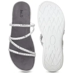Inc.5 Women's Silver Casual Sandals image 4