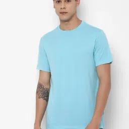 Forever 21 Sky Blue Regular fit T-Shirt-image-28