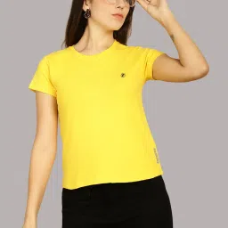 Friskers Yellow Cotton T-Shirt image 4