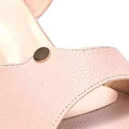 Scentra Women's Nude Ankle Strap Sandals image 4