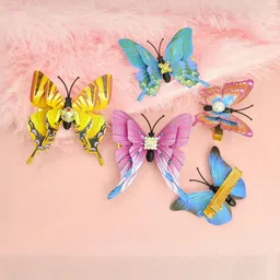 Shivarth Women Pack of 5 Butterfly Hair Clips-picture-33