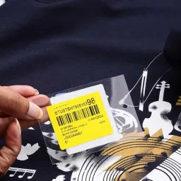 Burnt Umber Navy Regular Fit Printed T-Shirt image 4