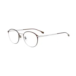 Hugo Boss Brown Oval Eye Frames for Men-image-47