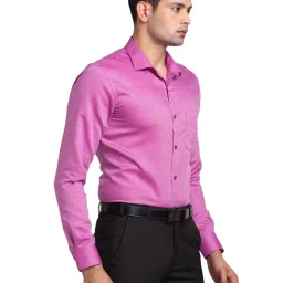 Park Avenue Violet Slim Fit Texture Shirt image 4