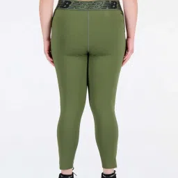 New Balance Olive Green Printed Sports Tights image 4