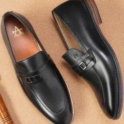 Arrow Men's Black Formal Loafers-picture-38