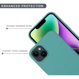 Sprig Liquid Silicone Back Cover for APPLE iPhone 14 (Blue) image 4