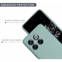 Sprig Liquid Silicone Back Cover for Oneplus 10T 5G (Green) image 4