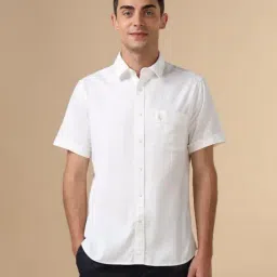 U.S. Polo Assn. White Cotton Regular Fit Shirt-picture-27