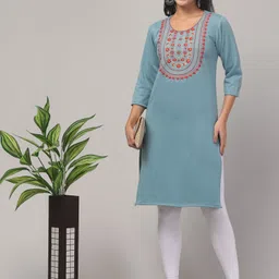 FAMBEE Women Woollen Kurta image 5