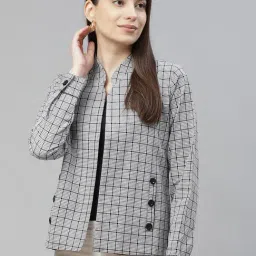 Cottinfab Grey Cotton Checks Tailored Jacket-picture-24